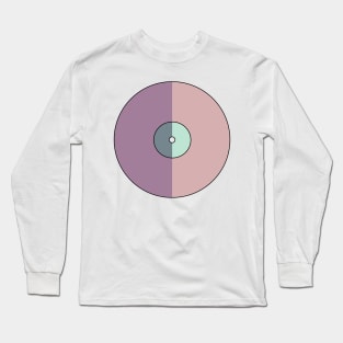 Vinyl Record - Pink + Blue Long Sleeve T-Shirt